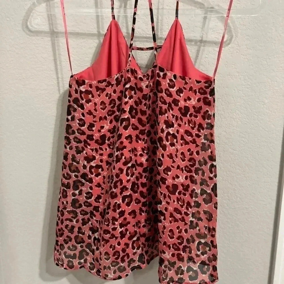 NEW Pink Cheetah Print Shell Camisole Tank Size XXS tags still on - Picture 5 of 6